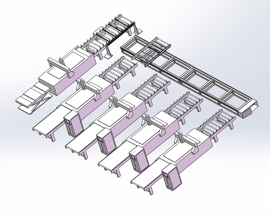 خط إنتاج الأثاث اللوحي M20 (1+4)